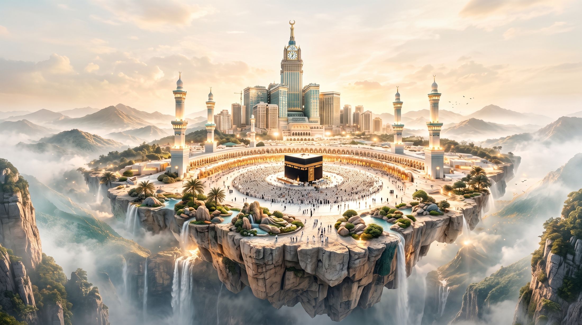 Mekke'de Kâbe, Mescid-i Haram ve Saat Kulesi — umre turu